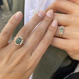 Bague Moulin Rose tourmaline verte Manal Paris