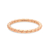 Alliance bague torsadée or rose 18 carats MANAL PARIS