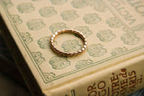Alliance bague torsadée or rose 18 carats MANAL PARIS