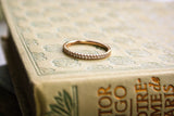 Alliance Steleta or rose 18 cts et diamants MANAL PARIS