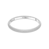 Alliance brossée demi-jonc homme joaillerie Manal Paris