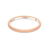 Alliance demi-jonc brossée en or rose 18 carats joaillerie éthique et écologique Manal Paris