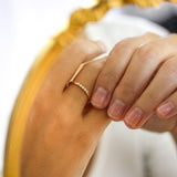 alliance diamant or rose 18 carats manal paris