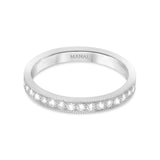 alliance femme diamants estela or blanc 18 carats joaillerie écologique manal paris