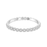 Alliance diamants sertis clos en or blanc 18 carats Manal Paris