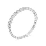 Alliance diamants sertis clos en or blanc recyclé 18 carats Manal Paris