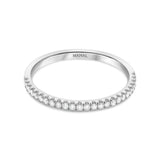 alliance steleta en or blanc 18 carats et diamants joaillerie écologique manal paris