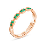 bague emeraudes et or rose 18 carats anjar joaillerie ecologique manal paris