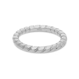 Alliance homme torsadée en or blanc 18 carats joaillerie éthique et écologique Manal Paris