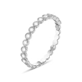 Alliance diamants et perles d'or blanc 18 carats Comme Un Couple Royal joaillerie Manal Paris
