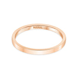alliance homme plate en or rose 18 carats joaillerie manal paris