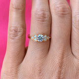 Bague art deco diamant Louxor joaillerie Manal Paris