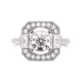 bague art deco or blanc diamants Café de Paris joaillerie Manal Paris