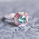 Bague art deco saphir coconut grove joaillerie Manal Paris