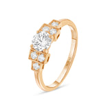 Bague de fiançailles diamant art déco joaillerie Manal Paris
