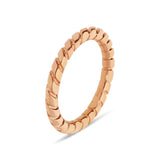 Bague homme torsadée en or rose 18 carats joaillerie éthique et écologique Manal Paris