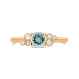 Bague aigue-marine diamants joaillerie éthique Manal Paris