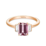bague roma rosa topaze rose et diamants joaillerie MANAL PARIS