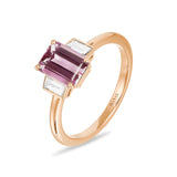 bague roma rosa topaze rose et diamants joaillerie MANAL PARIS