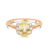 bague de fiançailles saphir jaune joaillerie écologique Manal Paris