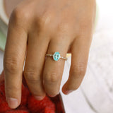 bague tourmaline paraiba Manal Paris haute joaillerie