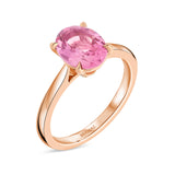 bague tourmaline rose or-rose 18 carats solitaire ispahane joaillerie écologique manal paris