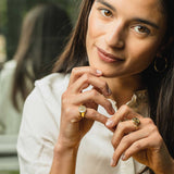 Bague en vermeil Nesf Daera joaillerie parisienne Manal Maris