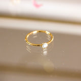 Bague cadeau diamant en vermeil joaillerie Manal Paris