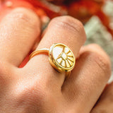 Bague en vermeil Nesf Daera joaillerie Manal Maris