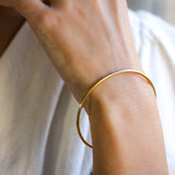 bracelet femme jonc vermeil or 18 carats manal paris