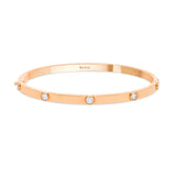 Bracelet jonc Faubourg 5 diamants joaillerie Manal Paris