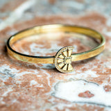 Bracelet femme en vermeil d'or jaune 18 carats joaillerie Manal Paris