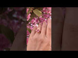 bague de fiancailles tourmaline rose or recycle manal paris joaillerie