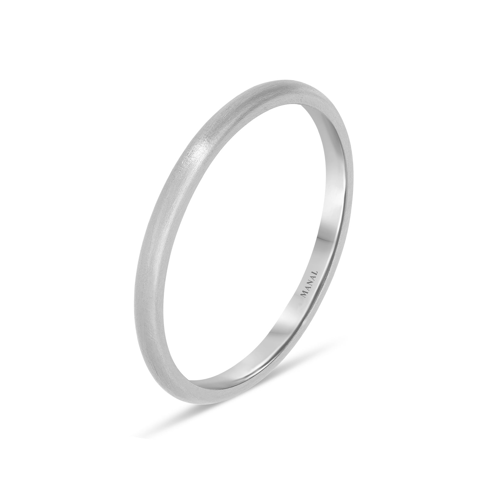 Bague Alliance Demi-jonc Plaqué Or 2 Mm - Taille 63 - Neuf Avec étiquettes Made In France