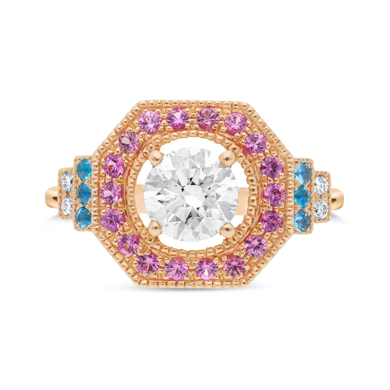 Bague art deco diamant joaillerie Manal Paris