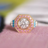 Bague de fiançailles art deco diamant joaillerie Manal Paris