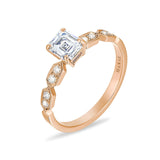 Bague de fiançailles vinatage diamant joaillerie Manal Paris
