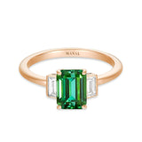 bague roma verde tourmaline verte et diamants joaillerie MANAL PARIS