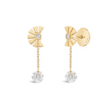 Boucles d'oreilles diamants pendants joaillerie Manal Paris
